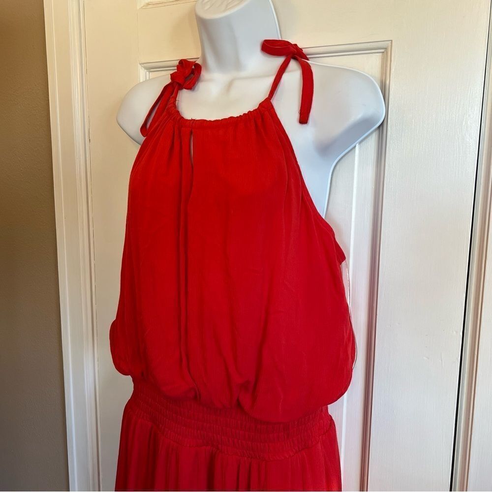 Maurices Red Halter Maxi Dress - Picture 3 of 11